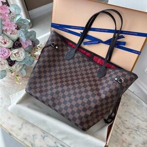 Louis Vuitton Dark Brown Checkered Tote